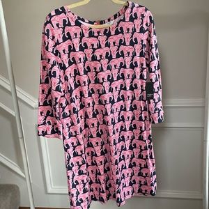 NWT - Crown and Ivy Minidress with 3-Quarter-Length Sleeves - Size L